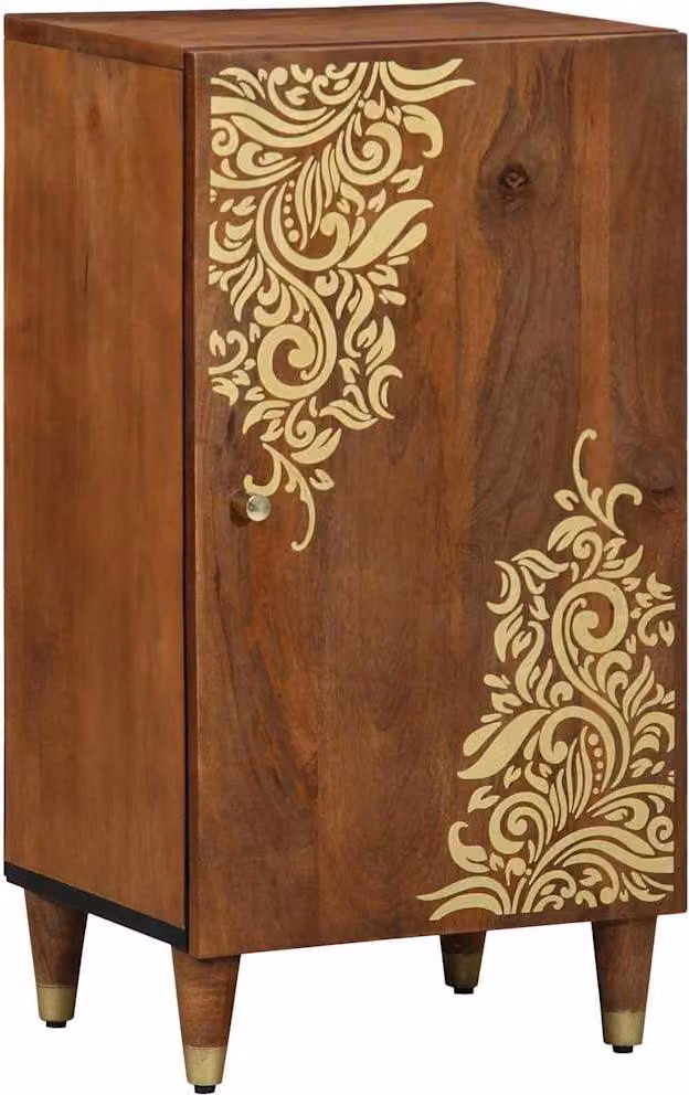 Credenza Marrone 40 x 33 x 75 cm Legno di mango massello