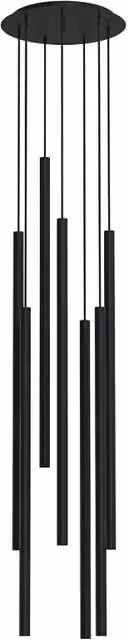Lampadario sospeso Nowodvorski Laser nero 7xG9 Ø30