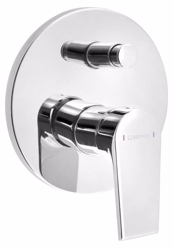 Sapho Kai - Miscelatore da incasso per doccia con corpo, 2 uscite, cromo KA42