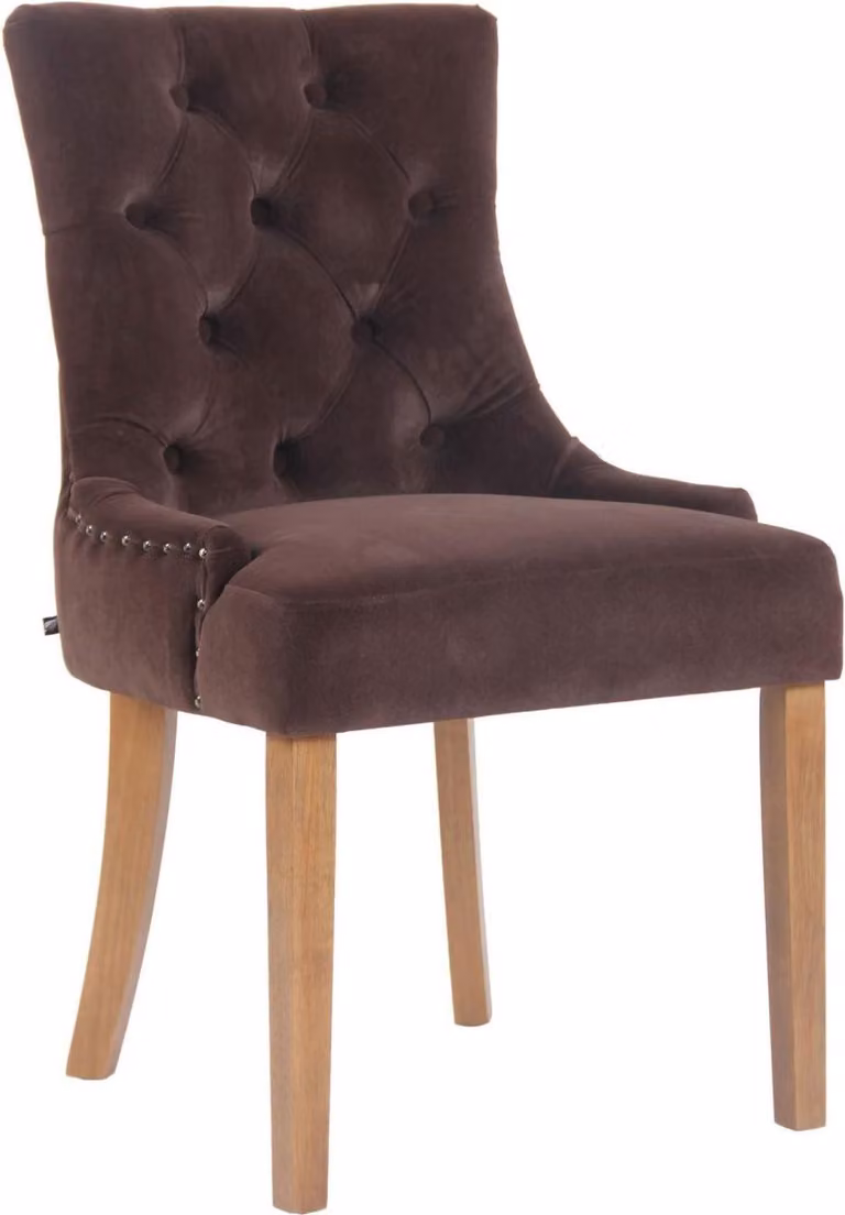 Sedia da pranzo in velluto - sedia da pranzo - seduta confortevole, eleganti cuciture decorative