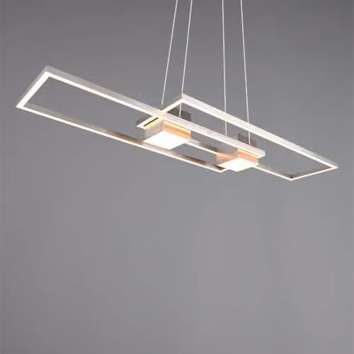 Lampade TRIO Lampada a sospensione ALBANY BHT 100x150x28 cm grigio Lampada a sospensione