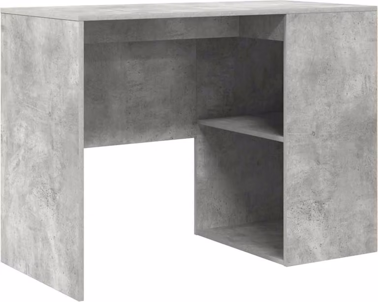 Scrivania Grigio cemento 102 x 50 x 75 cm Legno multistrato
