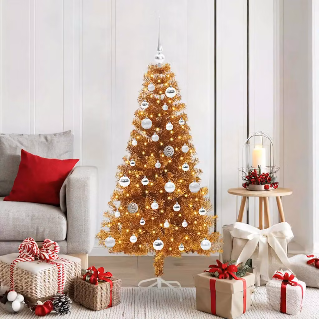 vidaXL Albero di Natale Oro 150 cm PET