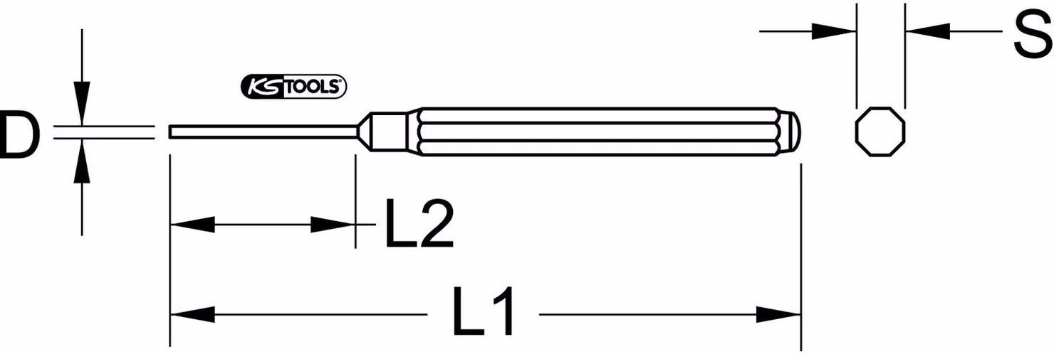 KS TOOLS 162.0401 Punzone per spine