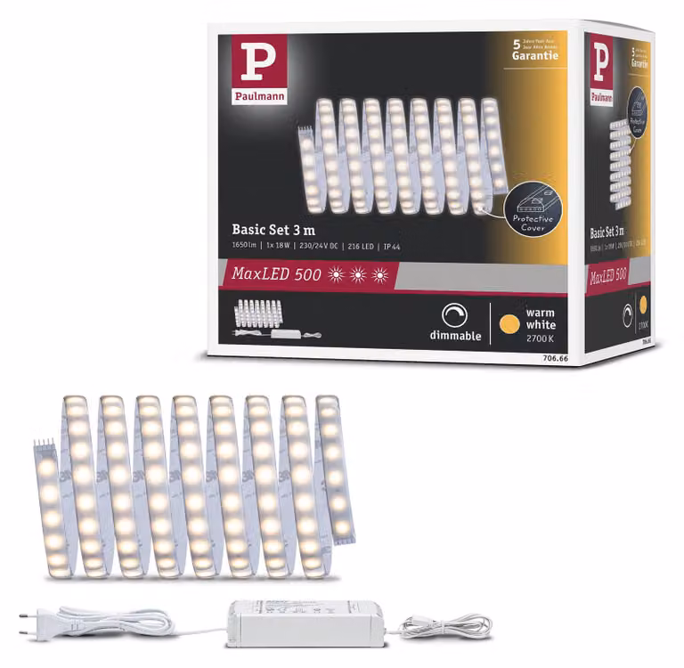 Paulmann MaxLED 500 Striscia LED Warmweiß Basisset