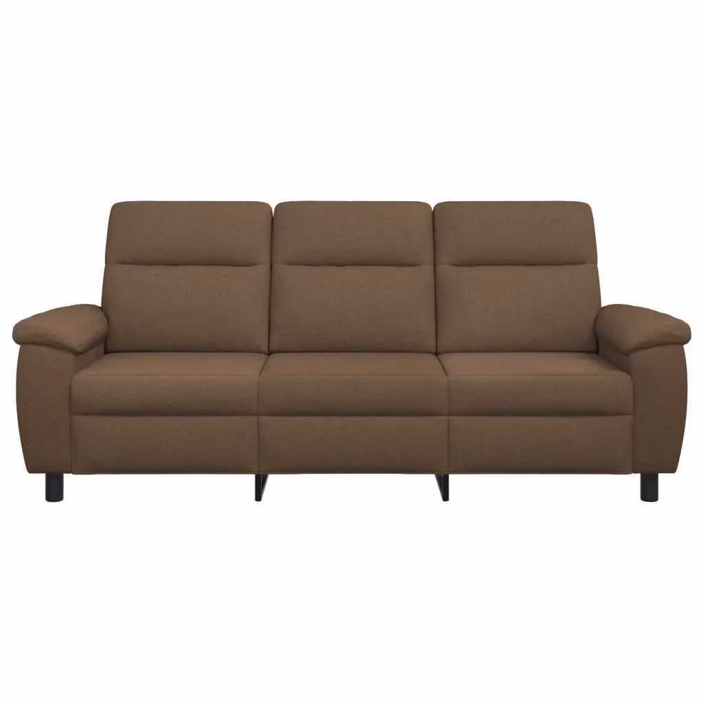 Divano moderno vidaXL in tessuto marrone con struttura in metallo L: 214 cm, P: 90 cm, H: 95 cm – 2