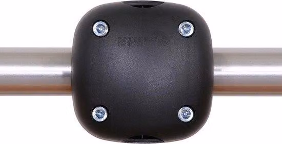 Supporto per ombrellone in materiale plastico rinforzato con fibra di vetro, 4 kg, nero
