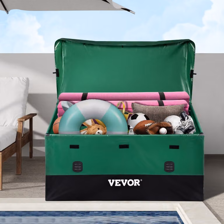 1013L Contenitore per esterni 147 x 86 x 108 cm Contenitore per cuscini in telone PE impermeabile Contenitore per cuscini da giardino Contenitore per magazzinaggio