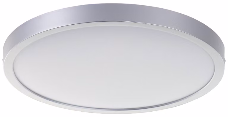 Brilliant G80886/88 Navara Lampada da soffitto 37,5 cm Plastica argento LED integrato