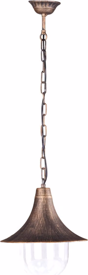 Lampada da giardino a sospensione industriale Kaja BOSTON K-8126 NERO/ORO