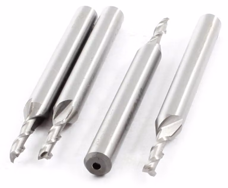 Frese elicoidale HSS da 6 mm con 2 taglienti, per metallo e plastica