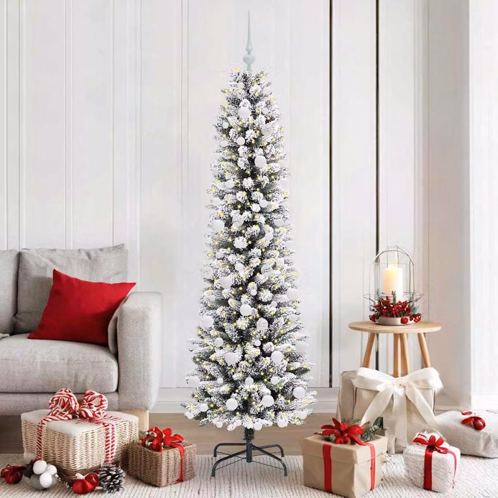 Maison Exclusive - Albero di Natale artificiale, colore bianco, altezza 180 cm