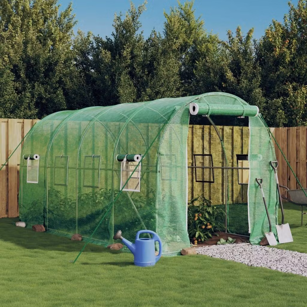 The Living Store Serra con struttura in acciaio Verde 8 m² 4x2x2 m