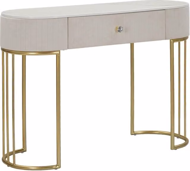 Console Montpellier Crema 100x40x75 cm in Ferro Legno