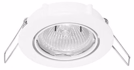 Lampada da soffitto regolabile, compatibile con lampadina GU10, colore bianco, marca Sound Plus