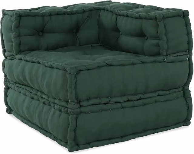 Divano | Divano da soggiorno | Sofa Componibile Verde 70x70x54 in Tessuto