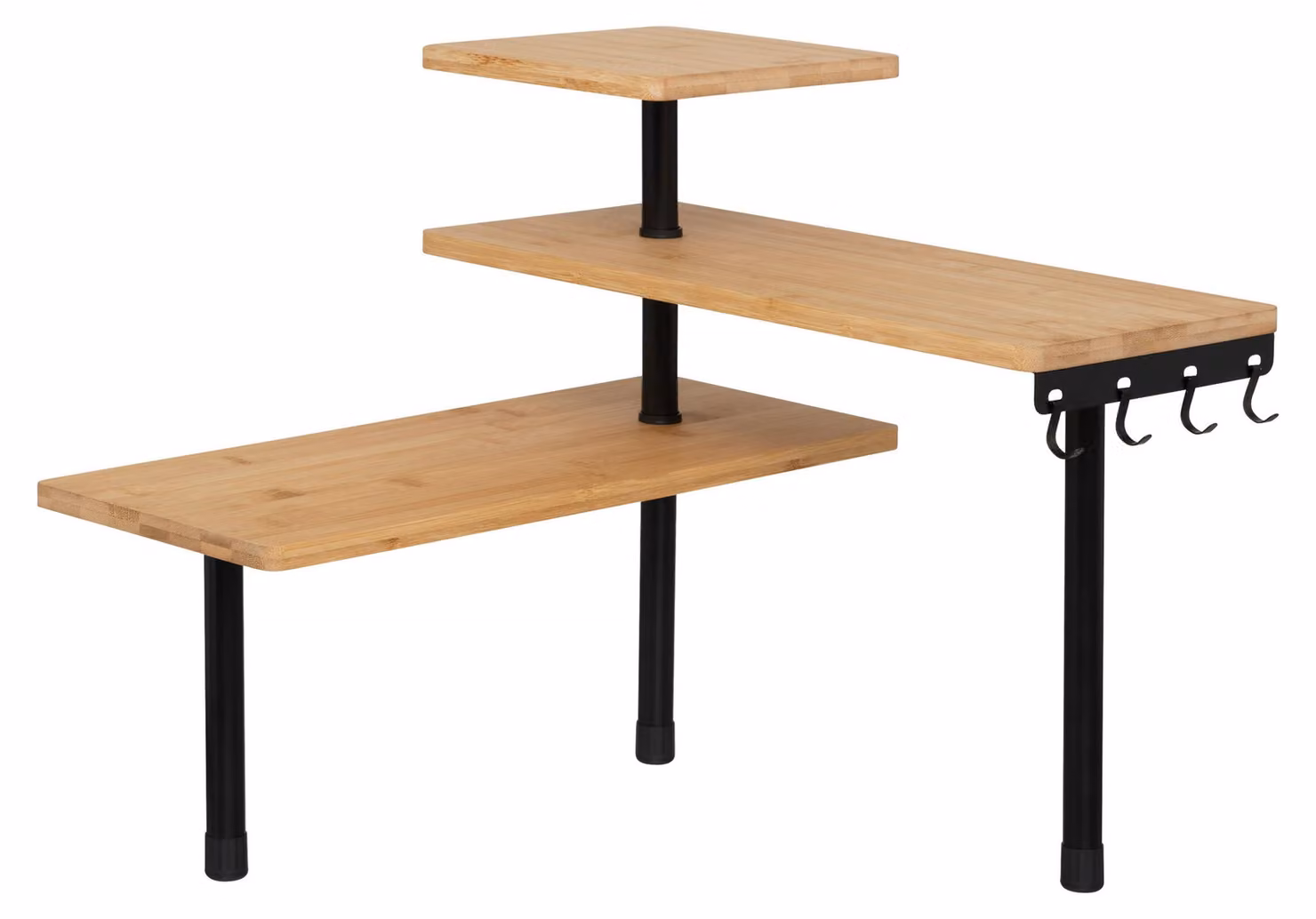 Scaffale angolare a 3 ripiani, beige - 5 five simply smart