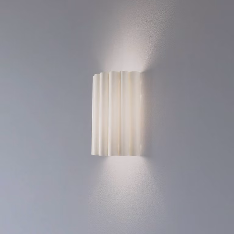 Applique da parete Aria Duolla, dimmerabile, Crema / Ambra, Soggiorno / Sala da pranzo, Tessuto / Stoffa / Seta, Applique