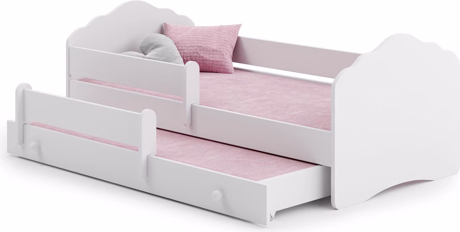 Letto matrimoniale Wave 160x80 bianco