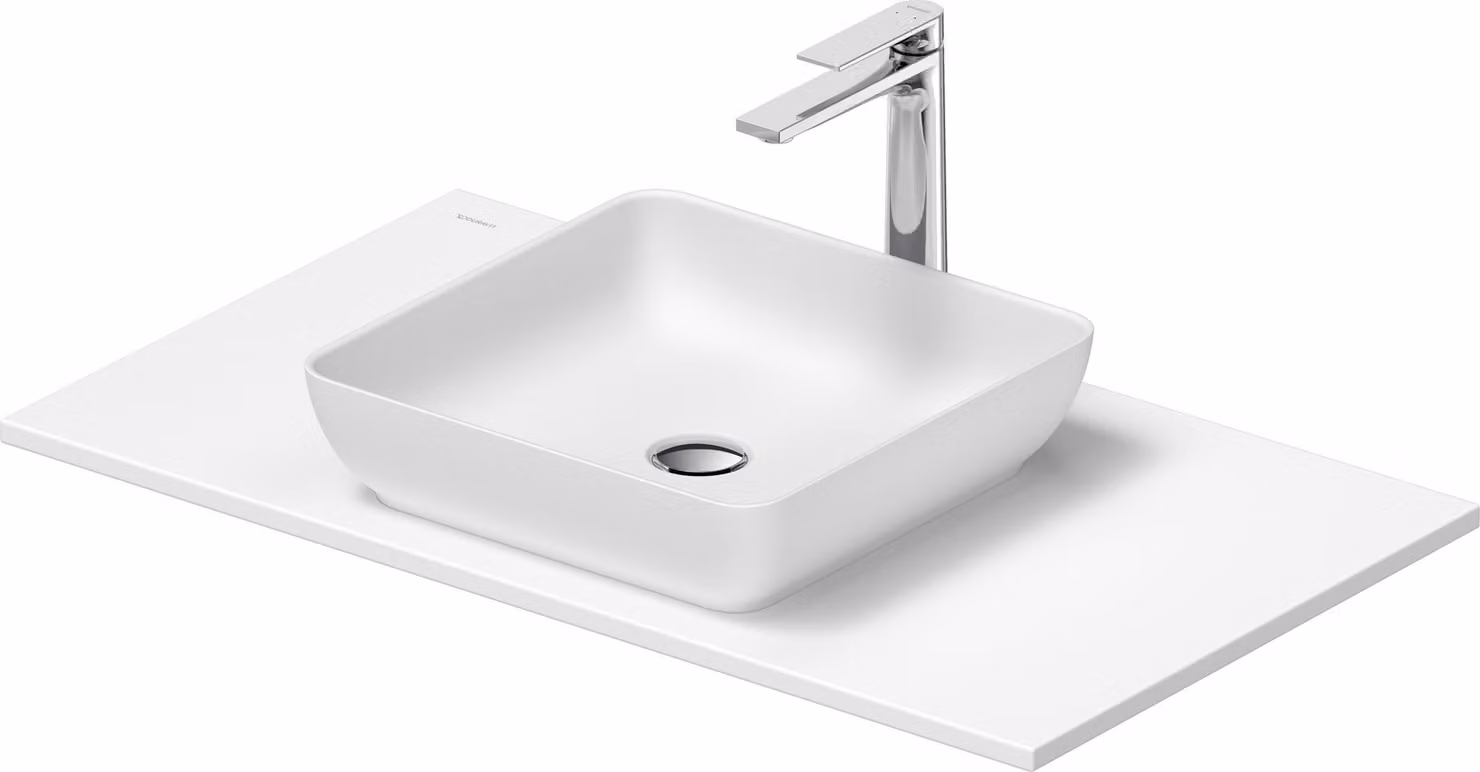 Duravit Sivida Set lavabos rectangulaires incl. console 880x500x123mm, 2680183200, 2680183200