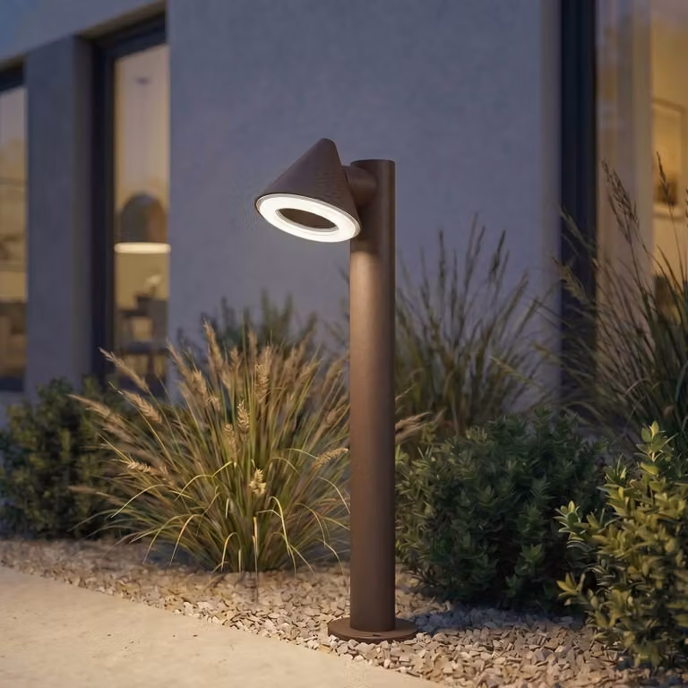Lampioncino da giardino Soran Lindby, Marrone / Ruggine, Metallo, Moderno, Lampada da esterni