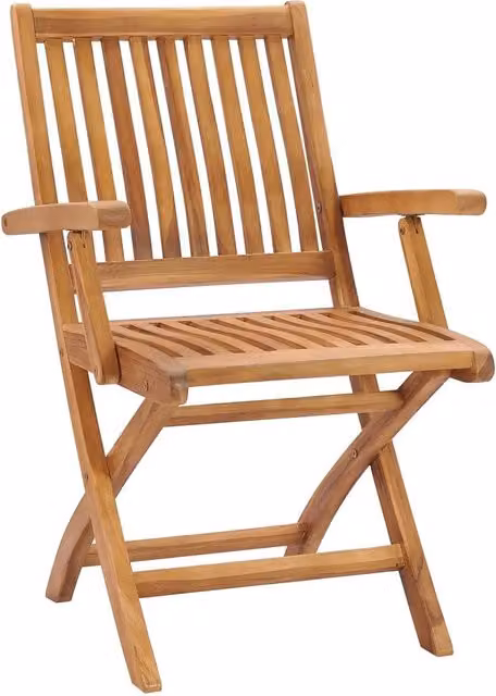 Sedie pieghevoli, 6 pezzi, in legno massello di teak 3072721