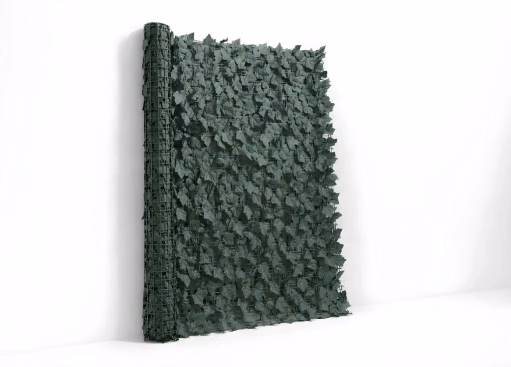 Siepe Artificiale di Edera Finta Biancheriaweb Verde, Frangivista Coprente per Recinzione, H: 150 cm x L: 20 m – 2
