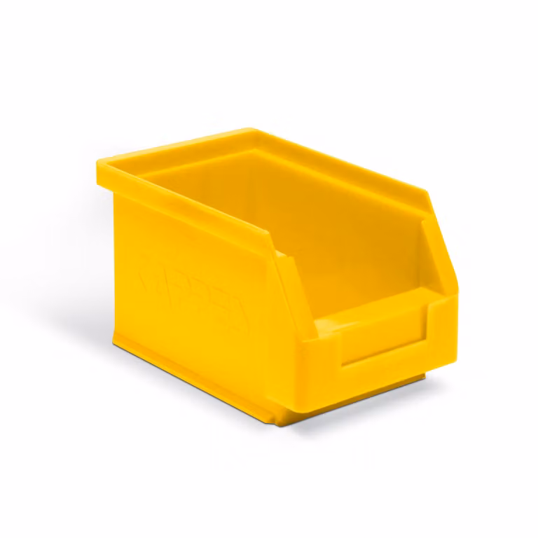 Scatola Protaurus aperta misura 6 in giallo 230x140x130mm