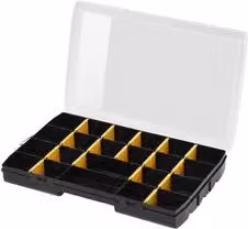 Porta minuteria scatola organizer Stanley Nero L/P/H: 35,7 x 22,9 x 4,8 cm