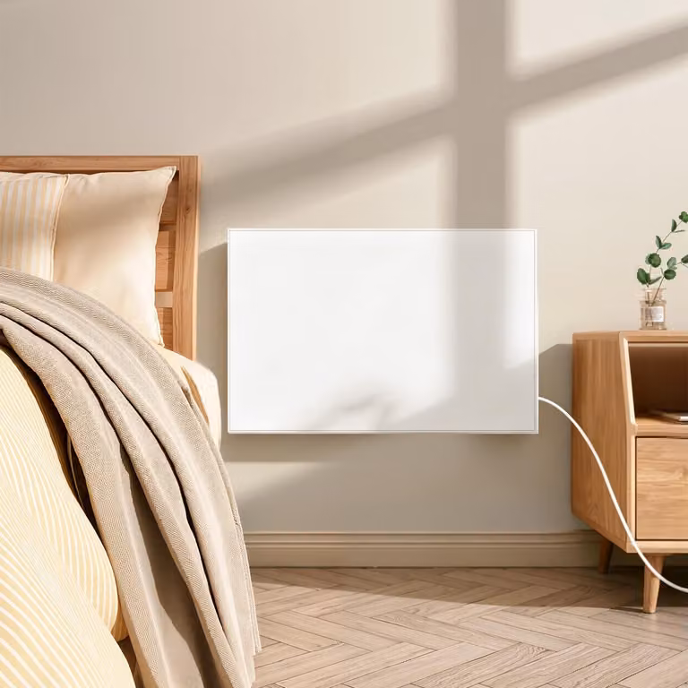 Pannello riscaldante a infrarossi Ikodm da 300W, con Wi-Fi, termostato controllabile tramite app, telecomando, adatto per ambienti fino a 10 m², da parete o da pavimento