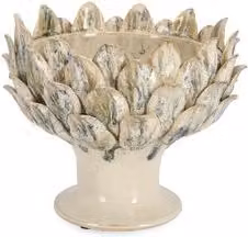 Alzata in ceramica EMSA con decorazione floreale verde e blu per tavola