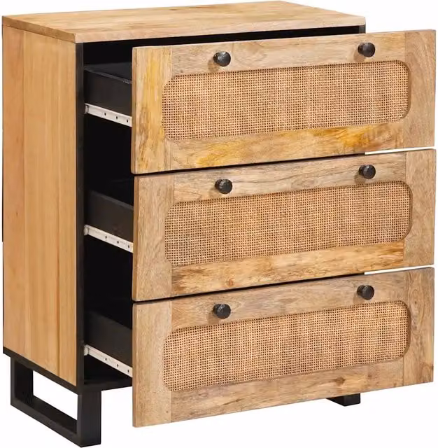 Credenza | Madia | Buffet da pranzo | Armadio da pranzo Marrone 60 x 33 x 75 cm Legno di mango massello