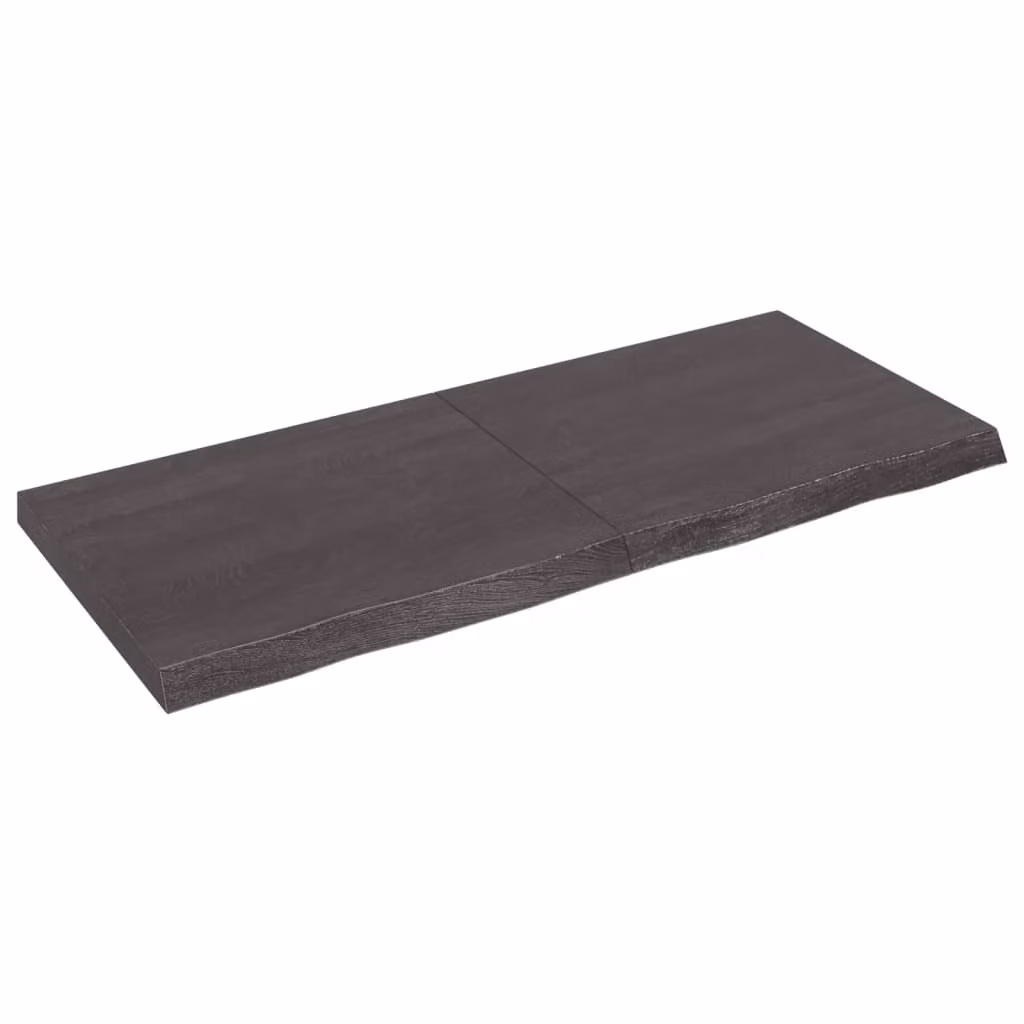 Piano Bagno Marrone Scuro 140x60x(2-6)cm Legno Trattato