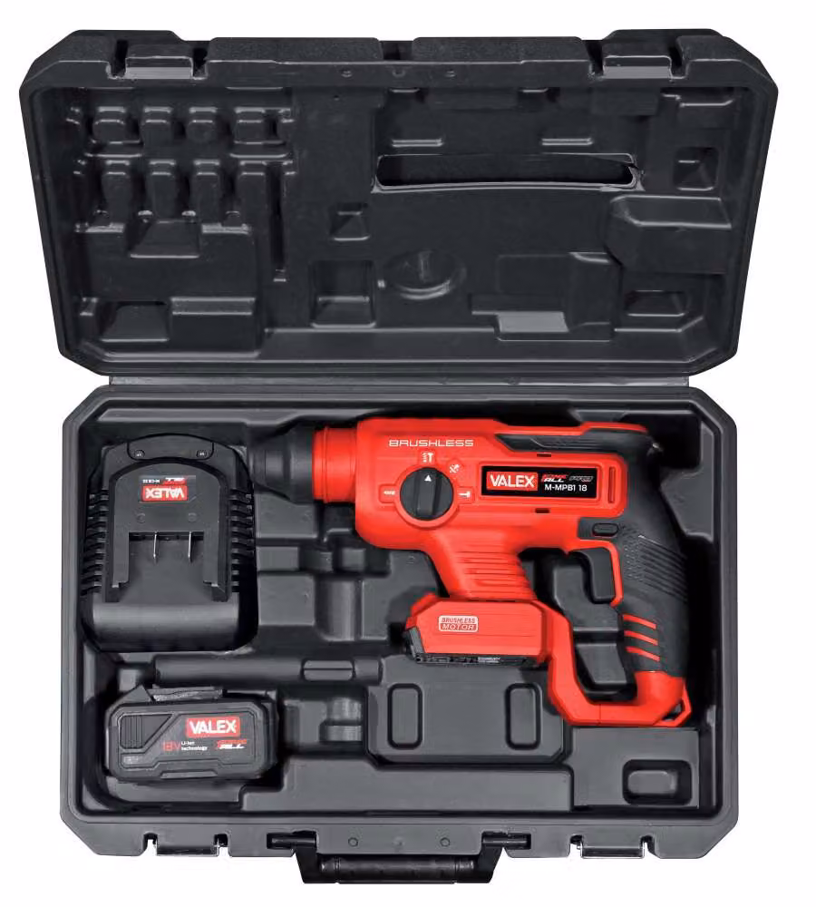Valex Martello Perforatore OneAll 3A 18V con Batteria e Valigetta