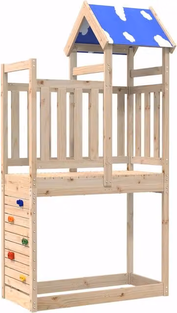 Torre da Gioco Marrone 110.5 x 52.5 x 215 cm Pino massello 3417172