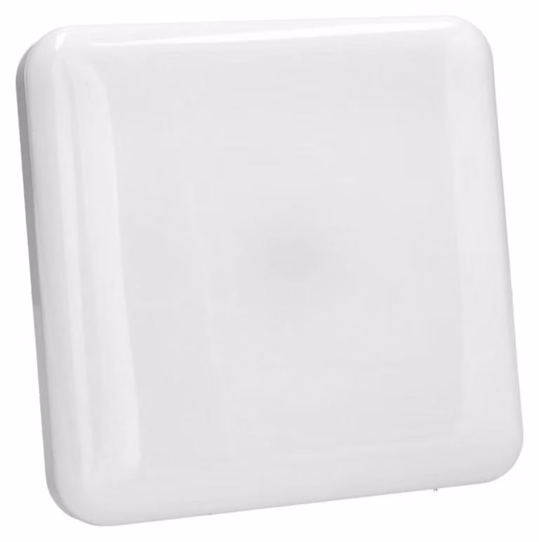 Lampada da soffitto a LED, 20W, quadrata, 6000K, grado di protezione IP65, per uso esterno, dimensioni 25,2x4 cm