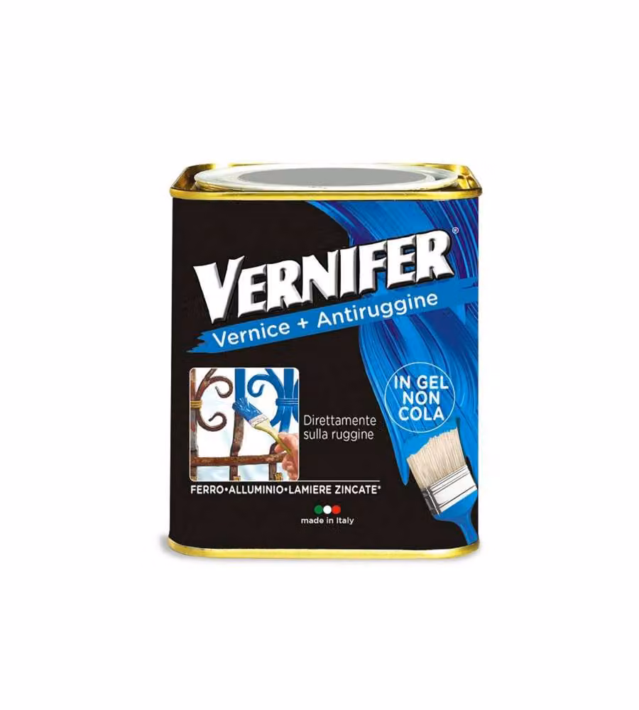 Arexons Vernice Gel Antiruggine Vernifer Alluminio Metallizzato 750 ml