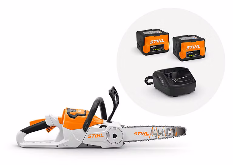Motosega a batteria STIHL MSA 60 - AK-System mix 2x batteria AK20 e caricatore AL 101