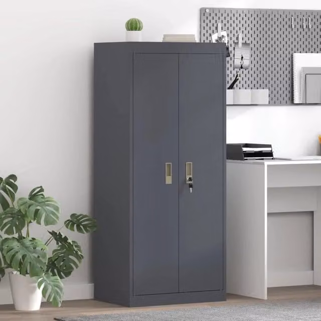 Armadio Antracite 60 x 40 x 140 cm Acciaio 891738
