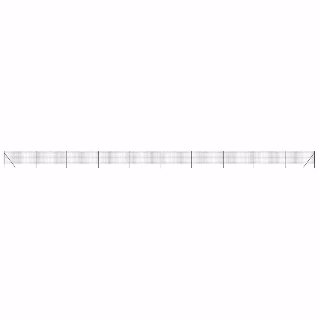 Recinzione in acciaio zincato rivestito in PVC vidaXL colore antracite L: 25 m, H: 0,8 m – 2