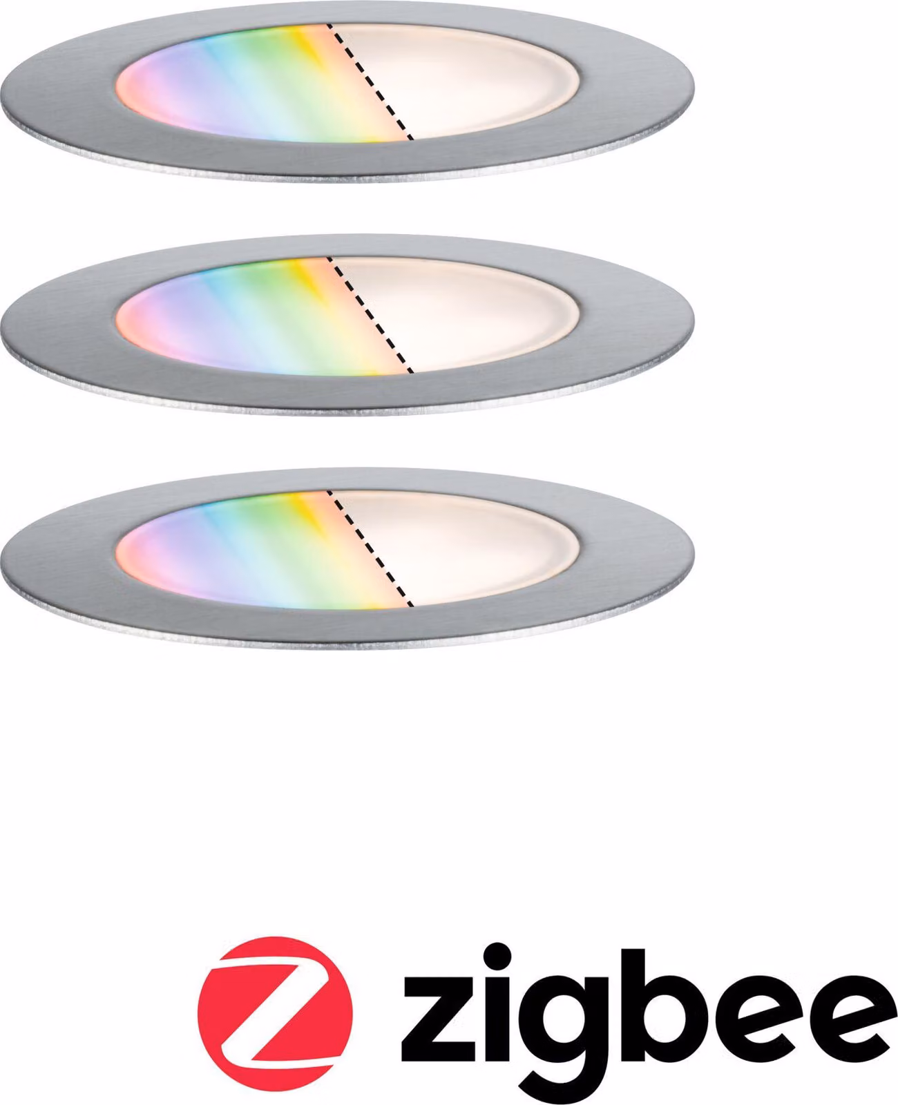 Paulmann Plug & Shine Lampada da incasso a pavimento a LED Set di 3 pezzi