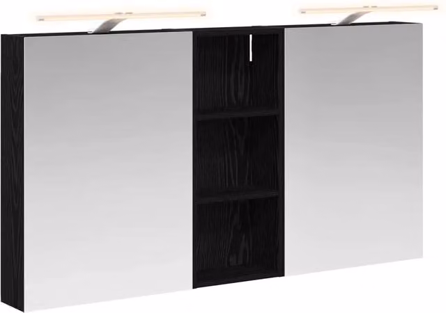 Set di Armadi da Bagno | Armadio da bagno con lo scaffale 3 pz 130 x 14,5 x 70 cm