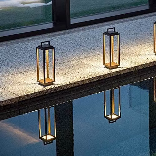 Lampada da tavolo portatile ricaricabile Ab+ by Abert, LED dimmerabile IP54 colore Corten – 2
