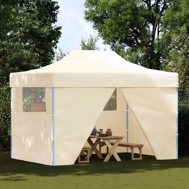 Tenda Party-Tenda da festa Crema 280 x 410 x 315 cm Tessuto Oxford 331835