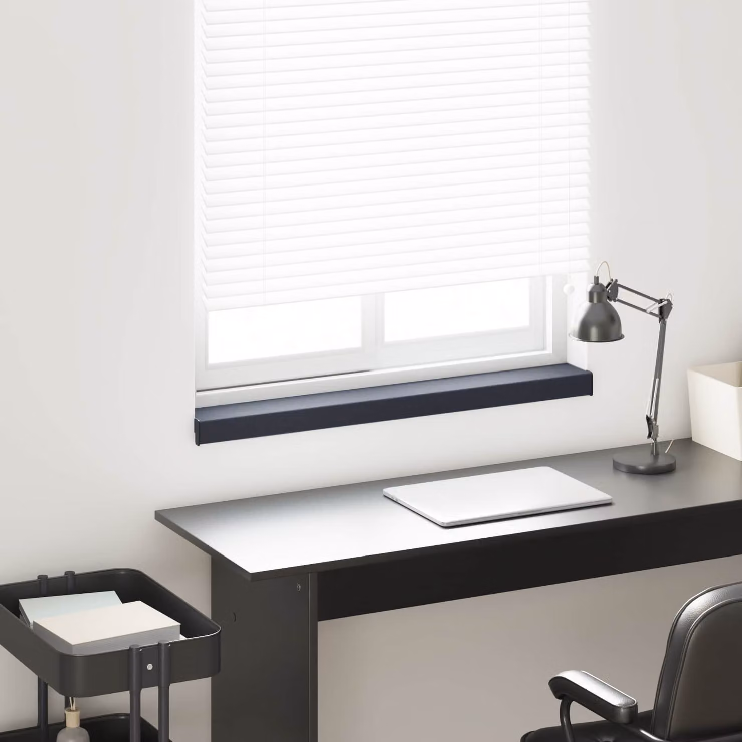 Soglia della finestra vidaXL in PVC color antracite con venature del legno