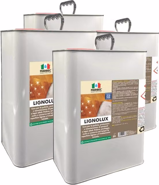 Lavaincera Marbec Lignolux Bianco Satinato 5 l x 4 pezzi – 1