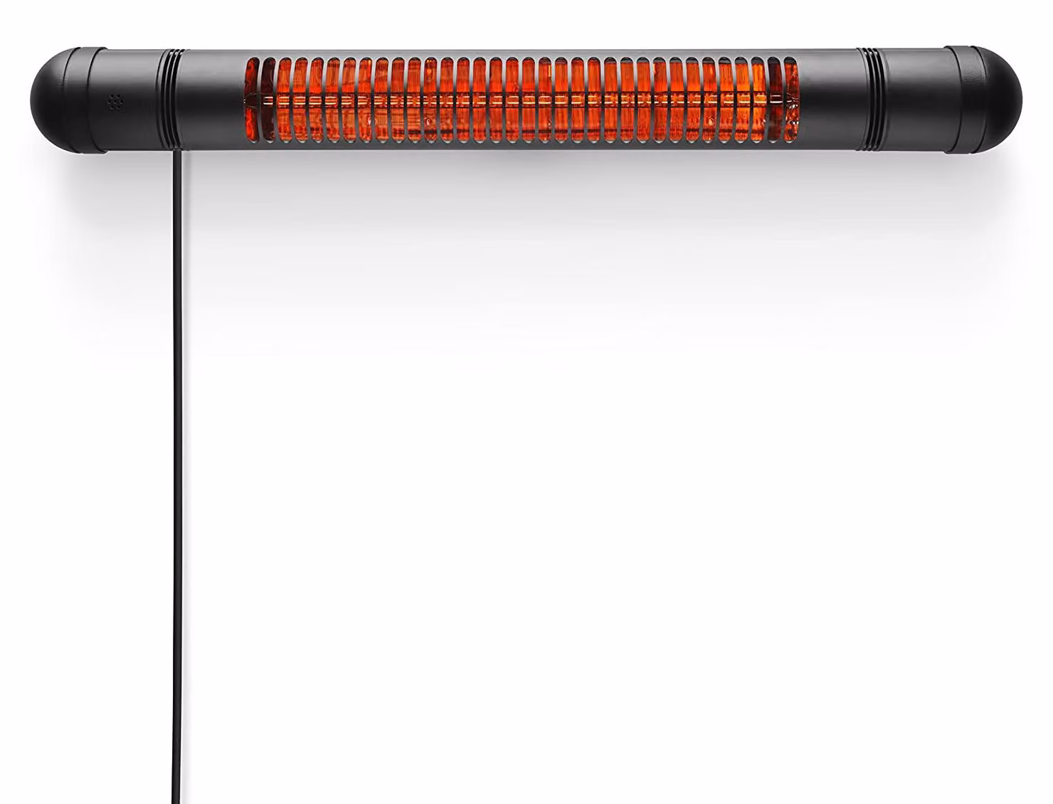 Riscaldatore a infrarossi da parete - 2500 Watt - Colore nero - Con telecomando