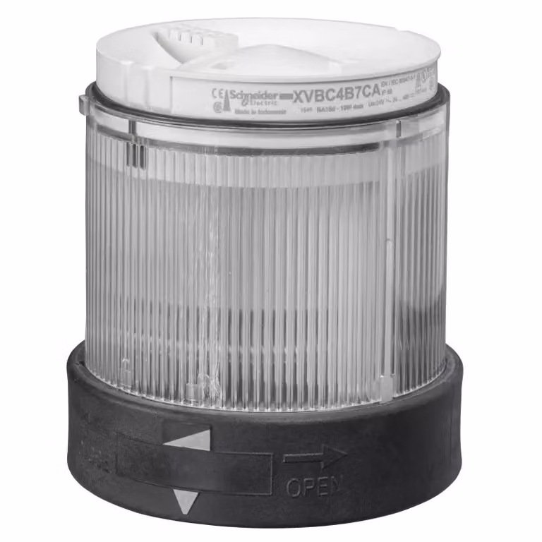 Elemento luminoso Schneider Electric, luce lampeggiante, incolore, 24 V CA/CC XVBC5B7