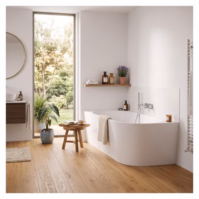 Vasca Acrilica Centro Stanza Angolo Sinistro MILO