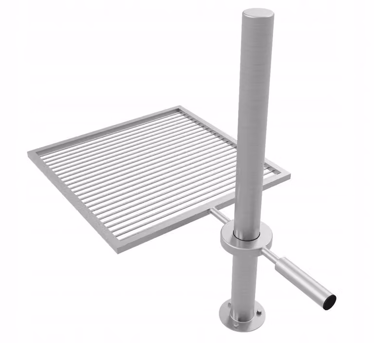 Griglia per barbecue in acciaio inox Griglia per grigliare Ciotole per il fuoco Cesto per il fuoco BBQ Regolabile 60 cm